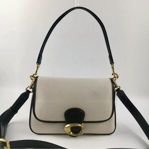 NWOT Coach Soft Tabby Canvas and Leather